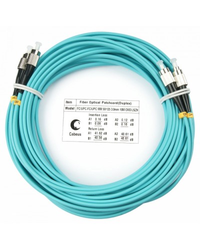 Шнур оптический duplex FC-FC 50/125 mm OM3 25м LSZH Cabeus FOP-50-FC-FC-25m во Владивостоке Патч-корды и пигтейлы Pintop.ru