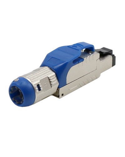 Разъем полевой оконцовки RJ-45 8P8C Hyperline PLUE-8P8C-S-C8-SH-BL во Владивостоке Коннекторы и разъемы Pintop.ru