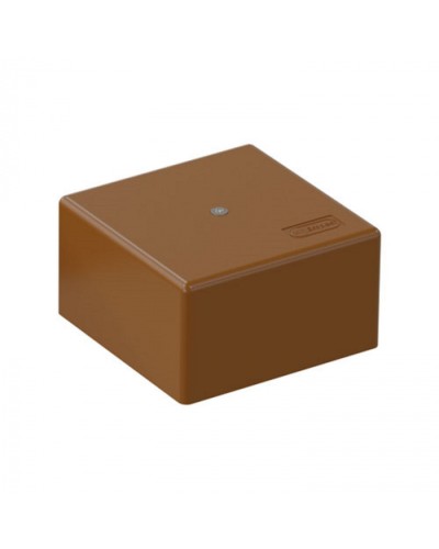 SD3 Коробка распределительная для о/п, для монтажного пистолета 75x75x40мм, 6 пар 10мм2, (корич.) Экопласт (72935B) во Владивостоке Распределительные коробки Pintop.ru