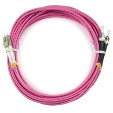 Шнур оптический duplex LC-ST 50/125 mm OM4 10м LSZH Cabeus FOP-50-OM4-LC-ST-10m