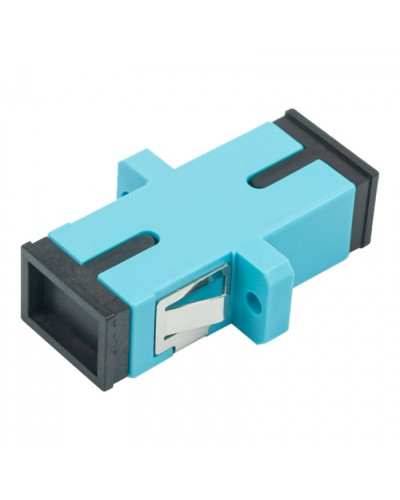 Адаптер оптический проходной SC-SC, OM3, симплекс (simplex), бирюзовый Datarex DR-540023 во Владивостоке Коммутационные изделия Pintop.ru