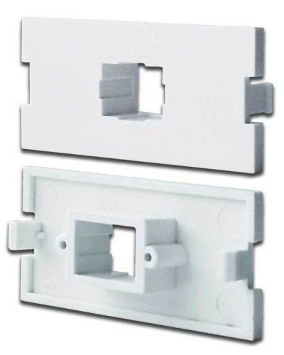 Вставка модульная под SC симплексный адаптер в розетку LAN-MB, белая LANMASTER LAN-MBP-1SC-WH во Владивостоке Коннекторы Pintop.ru