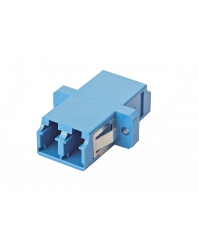 Оптический адаптер OS2, дуплекс LC, с фланцами, синий Eurolan (36A-S2-2L-02BU) во Владивостоке Проходные адаптеры и розетки оптические Pintop.ru