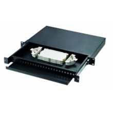 Кросс оптический 19'' 1U стоечный на 24 адаптера FC LANMASTER LAN-FOBM-RMS-24FC