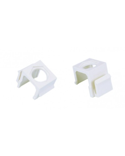 Вставка формата Keystone Jack для коаксиальных разъемов, ROHS, белая Hyperline (KJ1-COAX-WH) во Владивостоке Кроссы оптические Pintop.ru