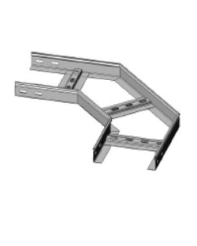 Угол горизонтальный 90° 200х50 (1,2) для лестничного лотка ПожТехКабель (650-501) во Владивостоке Кабельные лотки Pintop.ru