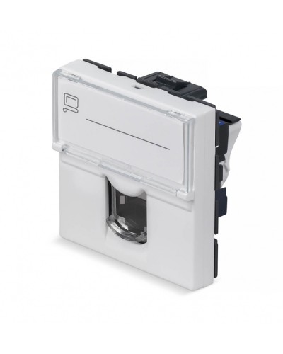 Модуль Keystone Jack RJ-45(8P8C), 180 градусов, категория 6 Cabeus (KJ-RJ45-Cat.6-180T-FP-L-45) во Владивостоке Модули Keystone Pintop.ru