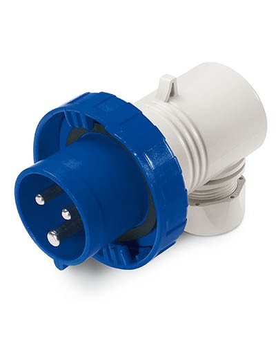 Вилка кабельная угловая IP67 16А 2P+E 230В DKC DIS2261633 во Владивостоке Аксессуары для стоек и шкафов Pintop.ru