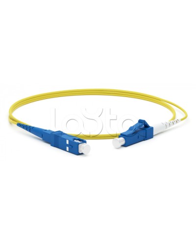 Патч-корд волоконно-оптическийLC/UPC-SC/UPC (1м) Hyperline FC-S2-9-LC/UR-SC/UR-H-1M-LSZH-YL во Владивостоке Патч-корды оптические Pintop.ru