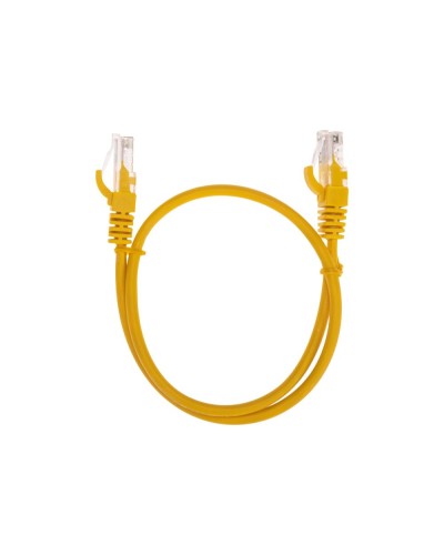 Патч-корд U/UTP, CAT 5e, RJ45-RJ45, 26AWG, LSZH, желтый, 0,5м REXANT 02-0105-05 во Владивостоке Патчкорды (медные) Pintop.ru