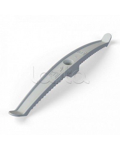 Держатель кабеля двусторонний для прямого монтажа серый (20шт/120шт уп/кор) Промрукав (PR13.0382) во Владивостоке Монтажные материалы Pintop.ru