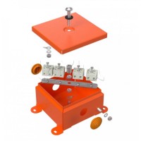 Коробка металлическая огнестойкая 70-0360-FR6.0-4 Е15-Е120 110х110х65 Промрукав 70-0360-FR6.0-4