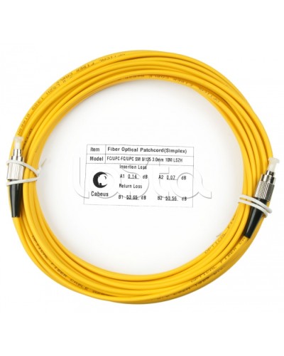 Шнур оптический simplex FC-FC 9/125 SM 15 м LSZH Cabeus FOP(s)-9-FC-FC-15M во Владивостоке Патч-корды оптические Pintop.ru