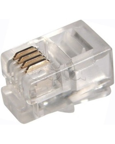 Джек телефонный 6P4C (100шт/уп) PROCONNECT 05-1012-3 во Владивостоке Коннекторы Pintop.ru