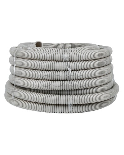 Труба гофр. ПВХ с протяжкой d32 мм (30 м) серая EKF-Plast (tg-z-32-30) во Владивостоке Труба гофрированная Pintop.ru