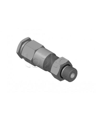 Кабельный ввод для бронированного кабеля с двойным уплотнением, резьбой G1/2, внешним диаметром кабеля D=8-12 мм и проходным диаметром кабеля d=4-8 мм Спектрон КВБ-12/8-2У-М-G1/2 во Владивостоке Аксессуары для кабель-канала Pintop.ru