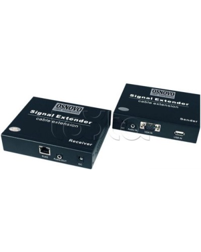 Комплект (передатчик+приемник) для передачи VGA OSNOVO TLN-VKM/1+RLN-VKM/1(ver.2) во Владивостоке Видеоусилители, Модуляторы, Делители Pintop.ru