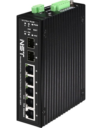 Промышленный управляемый (L2+) HiPoE коммутатор NST NS-SW-4G2G-PL/IM во Владивостоке Коммутаторы Pintop.ru