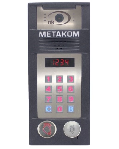 Многоабонентый антивандальный блок вызова со встроенной гибридной видеокамерой Метаком MК2018-RFMFСVH во Владивостоке Блоки вызова многоабонентные Pintop.ru
