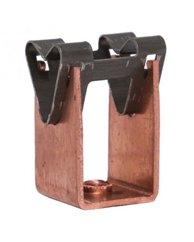 Держатель токоотвода металлический 35мм, L=20мм, Ni/Сu EKF PROxima (lp-d2115-20-cu) во Владивостоке Электротехническое оборудование Pintop.ru