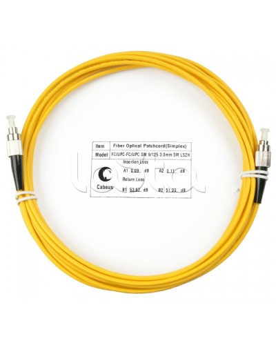 Шнур оптический simplex FC-FC 9/125 sm 5м LSZH Cabeus FOP(s)-9-FC-FC-5m во Владивостоке Патч-корды оптические Pintop.ru