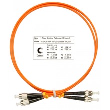 Шнур оптический duplex FC-ST 62,5/125 mm 1м LSZH Cabeus FOP-62-FC-ST-1m
