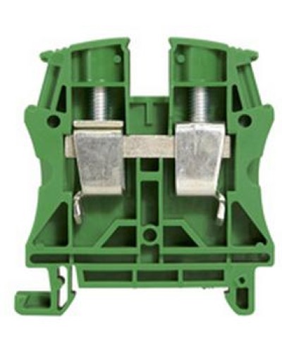 Клемма 16 мм2 однополюсная 1 вход/1 выход, шаг 12 мм, зеленая Viking Legrand 037198 во Владивостоке Клеммные колодки Pintop.ru