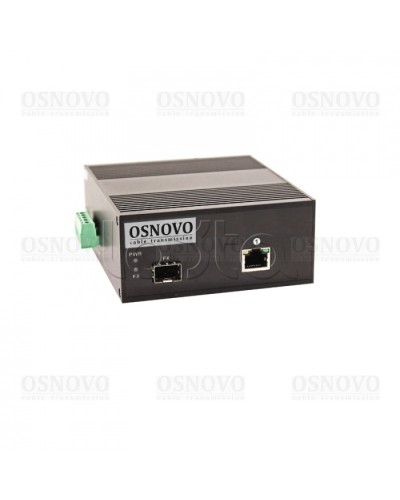Медиаконвертер Gigabit Ethernet с поддержкой PoE OSNOVO OMC-1000-11X/I во Владивостоке Медиаконвертеры Pintop.ru