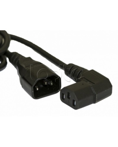 Кабель питания монитор-компьютер Hyperline PWC-IEC13A-IEC14-3.0-BK во Владивостоке Коннекторы Pintop.ru