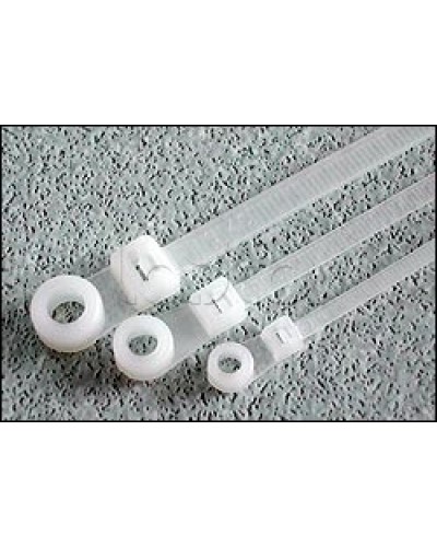 Хомут-стяжка нейлоновый 200x4,8 с отверстием под винт Hyperline GTM-200STC (100 шт/уп.) во Владивостоке Стяжки-хомуты Pintop.ru