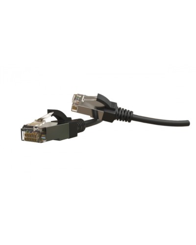 Патч-корд S/FTP Hyperline (PC-LPT-SFTP-RJ45-RJ45-C6-5M-LSZH-BK) во Владивостоке Патчкорды (медные) Pintop.ru