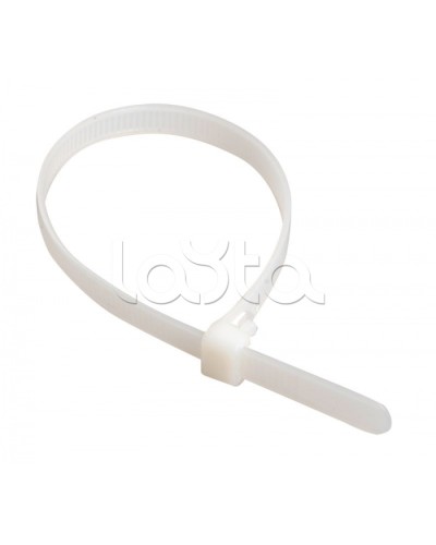 Стяжка 150x2,5 мм нейлоновая, белая IEK (UHH31-D025-150-100) во Владивостоке Стяжки-хомуты Pintop.ru