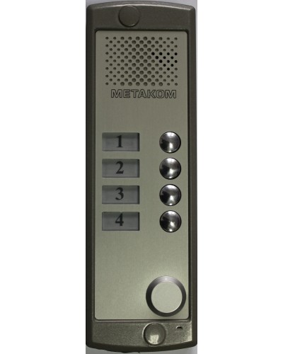 Блок вызова домофона Метаком MK4-K-RF во Владивостоке Блоки вызова многоабонентные Pintop.ru