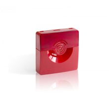 Оповещатель светозвуковой Рубеж ОПОП 124-7 12В(корпус красный)