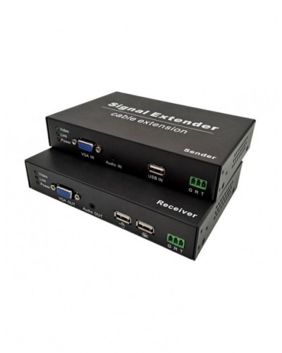 NST NS-HDU-VGA-KVM-AR KVM VGA+USB удлинитель по витой паре с поддержкой Audio, RS232 до 120м во Владивостоке Системы видеонаблюдения Pintop.ru