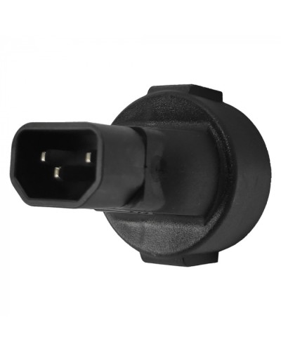 Адаптер переходной, розетка Schuko - вилка C14, 220В, 10А, черный LANMASTER (LAN-PPS/14-BK) во Владивостоке Проходные адаптеры и розетки оптические Pintop.ru