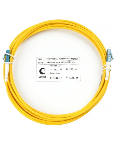Шнур оптический simplex LC-LC 9/125 SM 10 м LSZH Cabeus FOP(s)-9-LC-LC-10M во Владивостоке Патч-корды оптические Pintop.ru