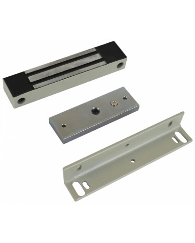 Замок электромагнитный влагозащищенный AccordTec ML-100K (белый) с уголком во Владивостоке Электромагнитные замки Pintop.ru