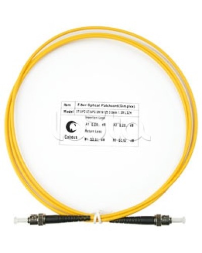 Патч-корд волоконно-оптический SM 9/125 simplex ST-ST LSZH (1,5 м) Cabeus FOP(s)-9-ST-ST-1,5m во Владивостоке Патч-корды оптические Pintop.ru