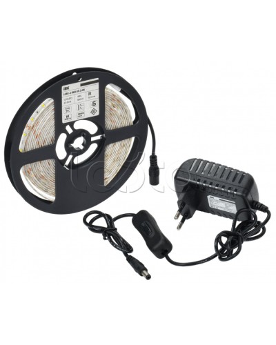 Комплект DIY (2835W60-4,8-IP65-12В 5м + др. + выкл.) IEK (LSR1-2-060-65-1-05-S1) во Владивостоке Источники света(Лампы) Pintop.ru