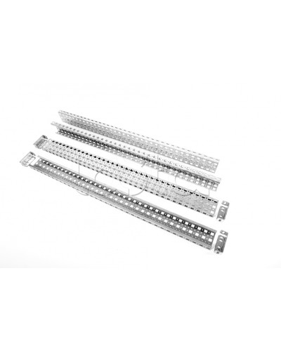 Шина монтажная 23х73 с держателем для шкафов EMS высота/ширина/глубина 400 мм Elbox EMS-RM-73.23.400 во Владивостоке Аксессуары для стоек и шкафов Pintop.ru