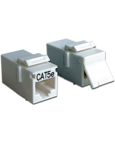 Повторитель портов RJ-45, неэкранированный, кат.5E, формата Keystone LANMASTER LAN-KCP45U5E-WH во Владивостоке Проходные адаптеры Pintop.ru
