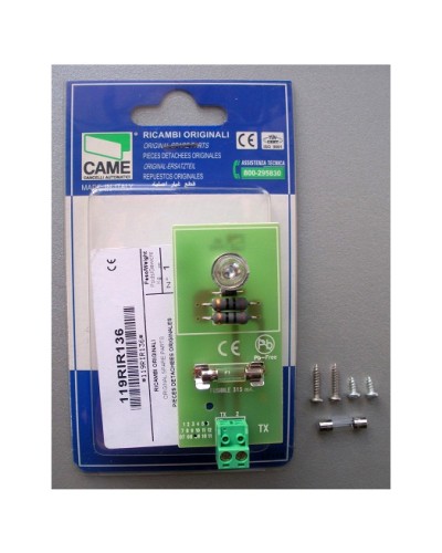 Плата TX DIR Came 119RIR136 во Владивостоке Запчасти для шлагбаумов и автоматики Pintop.ru