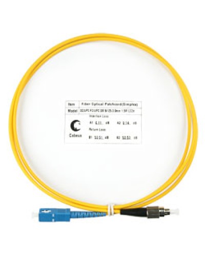 Шнур оптический simplex SC-FC 9/125 SM 1.5 м LSZH во Владивостоке Патч-корды оптические Pintop.ru