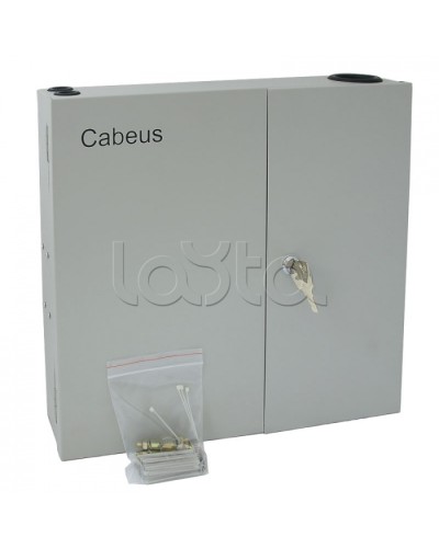 Бокс оптический настенный 19 на 8 SC/2xLC порта Cabeus FO-WL-8SC-K во Владивостоке Кросс оптический Pintop.ru