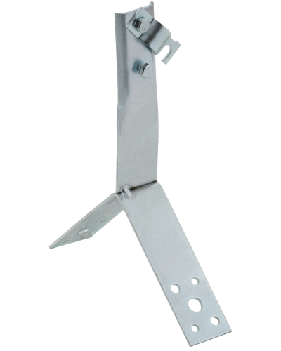 Держатель проводника круглого 6-10мм винтовой для конька h=80мм оцинкованная сталь IEK (ZDP80-11-4-16-80) во Владивостоке Крепеж Pintop.ru