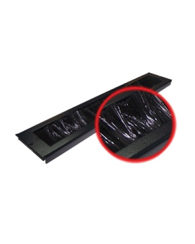 Ввод кабельный щеточный для напольных шкафов Business (черный) TWT TWT-CBB-BP во Владивостоке Аксессуары для стоек и шкафов Pintop.ru