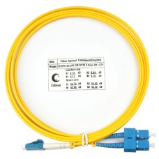 Шнур оптический duplex LC-SC 9/125 SM 2 м LSZH Cabeus FOP(d)-9-LC-SC-2M