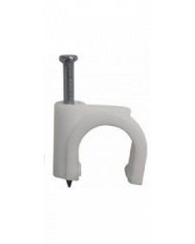 Скоба пластиковая с гвоздем (клипса), макс. Диаметр Hyperline (GC-1C) во Владивостоке Держатели, клипсы, скобы Pintop.ru