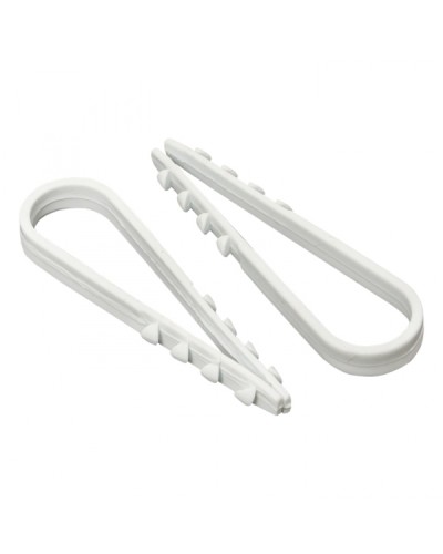 Дюбель-хомут для круглого кабеля (5-10мм) белый (100шт.) EKF PROxima (plc-ncc-5x10w) во Владивостоке Аксессуары для кабель-канала Pintop.ru